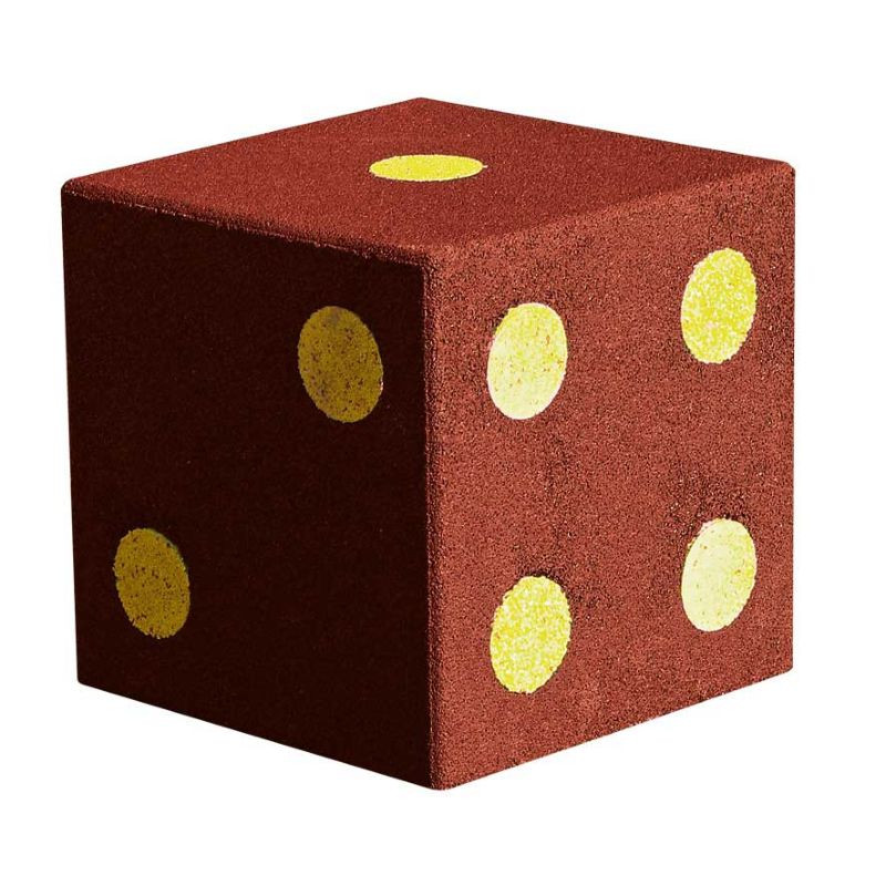 Hexdalle Dice - Dé géant en caoutchouc pour aire de jeux