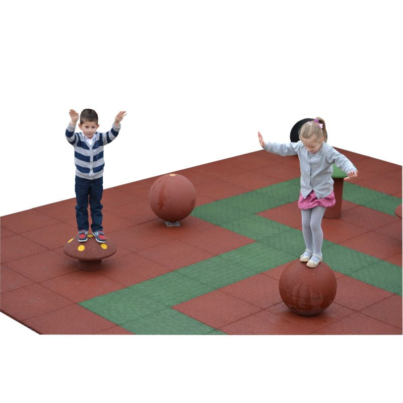 Hexdalle boule d'équilibre 43 cm en caoutchouc pour aire de jeux