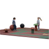Hexdalle boule d'équilibre 43 cm en caoutchouc pour aire de jeux