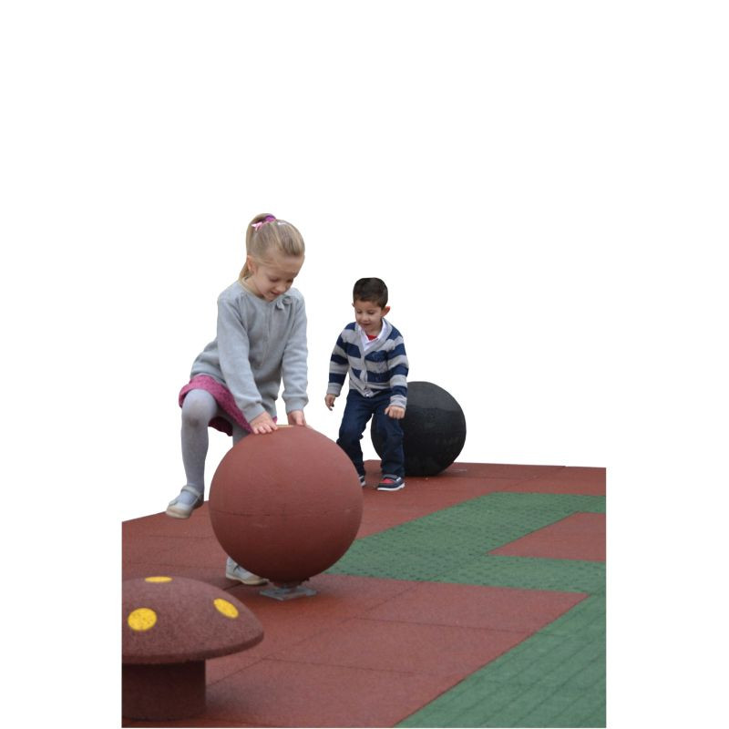 Hexdalle boule d'équilibre 43 cm en caoutchouc pour aire de jeux