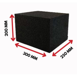 Piège à balle pour stand de tir en caoutchouc anti ricochets Hexbloc