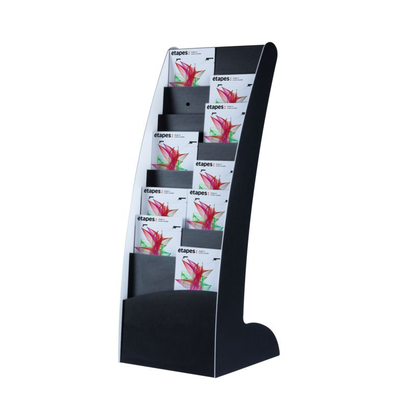 Présentoir publicitaire fixe - Paperflow Courbo