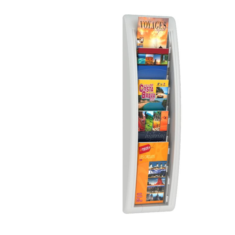 Présentoir mural 4 et 5 cases - Paperflow Quick fit