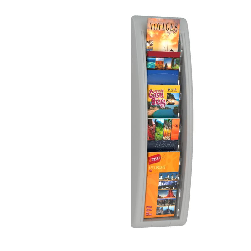 Présentoir mural 4 et 5 cases - Paperflow Quick fit