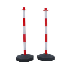 Kit poteaux de balisage plastique