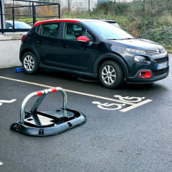 Viso Stopshape01 - Arceau parking + stucture de protection caoutchouc