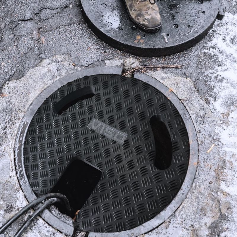 Plaque d'égout temporaire Viso PLE