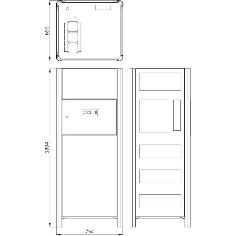 Source centralisée à courant alternatif PCC - autonomie 1h