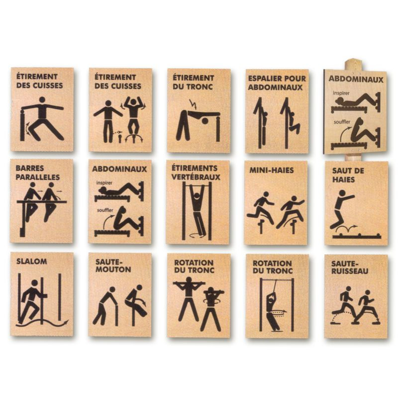 Panneaux parcours santé