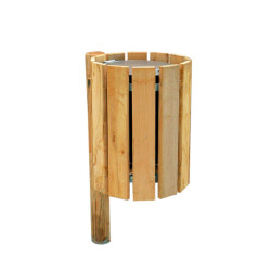 Poubelle de ville en bois Feroe