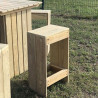 Chaise haute guinguette bois
