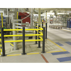 Barrière piétonne 3 lisses sur mesure D-Flexx Delta