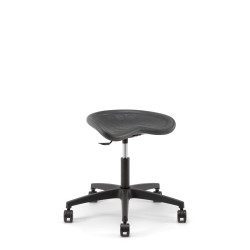 Siège assis debout TRACTOR - Mousse injectée &amp; simili cuir