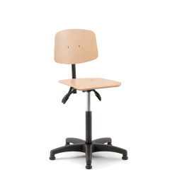 Siège technique réglable WOODY - Bois