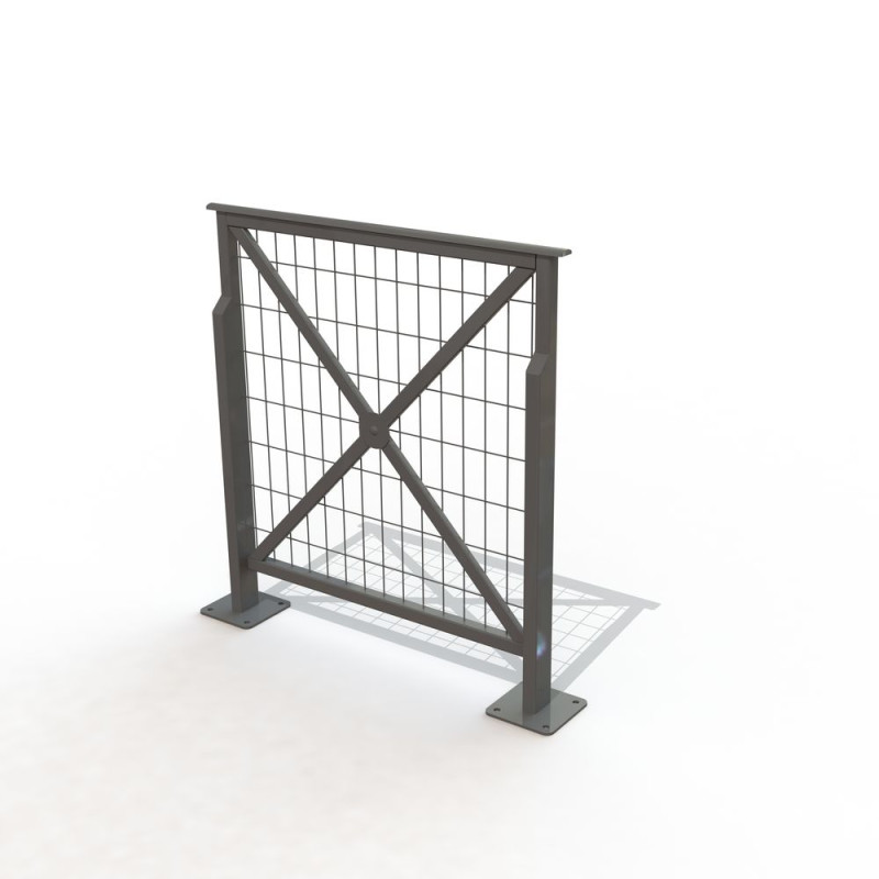 Barrière de rue Mérignac grillagée