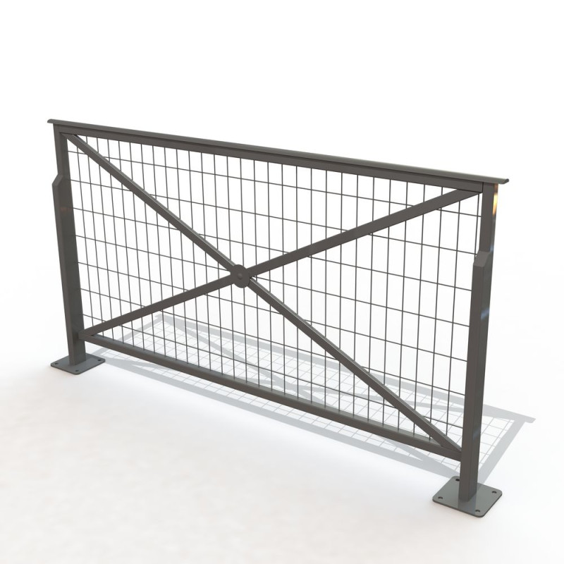 Barrière de rue Mérignac grillagée