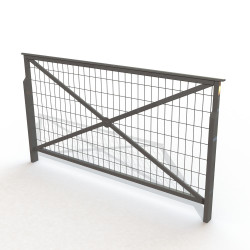 Barrière de rue Mérignac grillagée