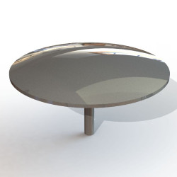 Clou de voirie en inox poli