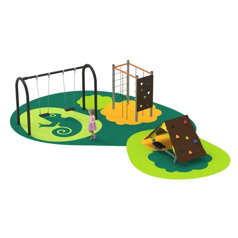 Pack aire de jeux 3 modules - Benito Area Basic 65 m²