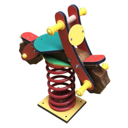 Jeu sur ressort Moto Natura Kenny Bike - Loisirs Aménagements