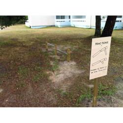 Barres de traction pour parcours sportif