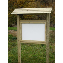 Panneau d'affichage extérieur avec toit + vitrine