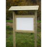 Panneau d'affichage extérieur avec toit + vitrine