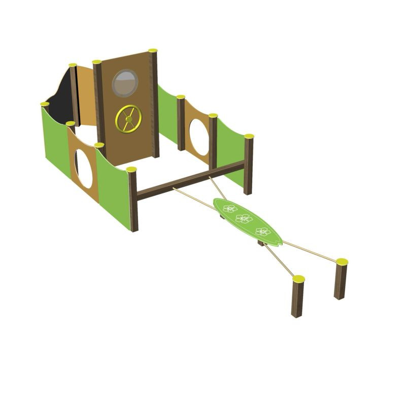Jeu extérieur pour enfants 2 à 7 ans - Bateau Tiki - Loisirs Aménagem