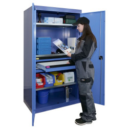 Armoire pour charges lourdes - 3 tiroirs + 2 tablettes