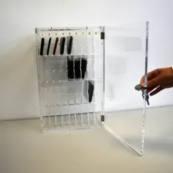 Boite sécurisée 32 emplacements téléphones - en plexiglas
