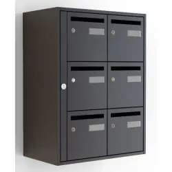 Bloc boite aux lettres intérieur - Edelen Excellence acier classique