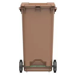 Bac poubelle déchets organiques 240L marron - Sulo