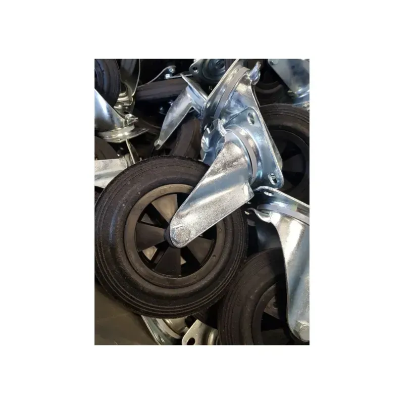 Roue 20 cm sans frein pour conteneur poubelle 1000l Sulo