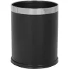 Poubelle ronde à déchets en simili cuir