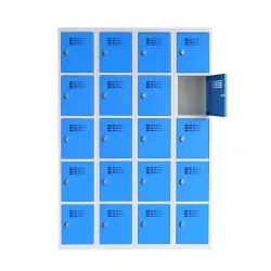 Casier vestiaire 5 compartiments par colonne