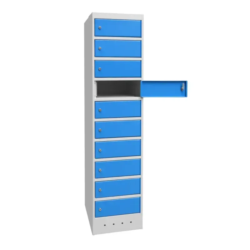 Colonne électrifié 5 casiers avec prise électrique - Smartphone, PC, tablette