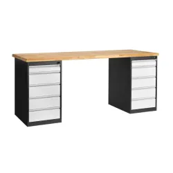 Etabli d'atelier avec 2 caissons intégrés - 3000kg