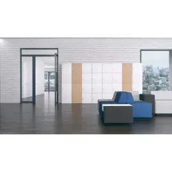 Armoire de bureau avec casiers pour vêtements et effets personnels