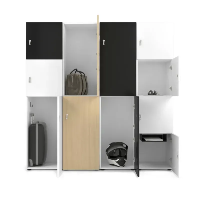 Armoire de bureau avec casiers pour vêtements et effets personnels