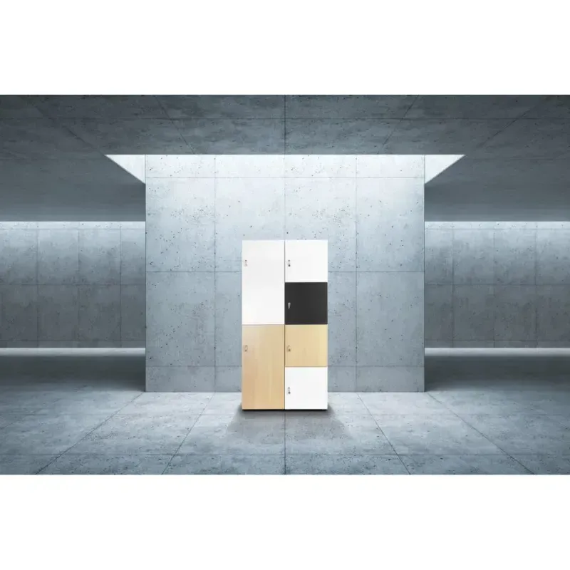 Armoire de bureau avec casiers pour vêtements et effets personnels