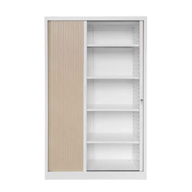 Armoire haute monobloc portes rideaux