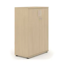 Armoire basse mélaminé portes battantes