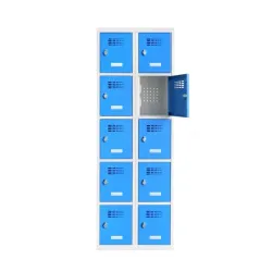 Casier vestiaire + prises électriques L770/NEW - 5 cases par colonne