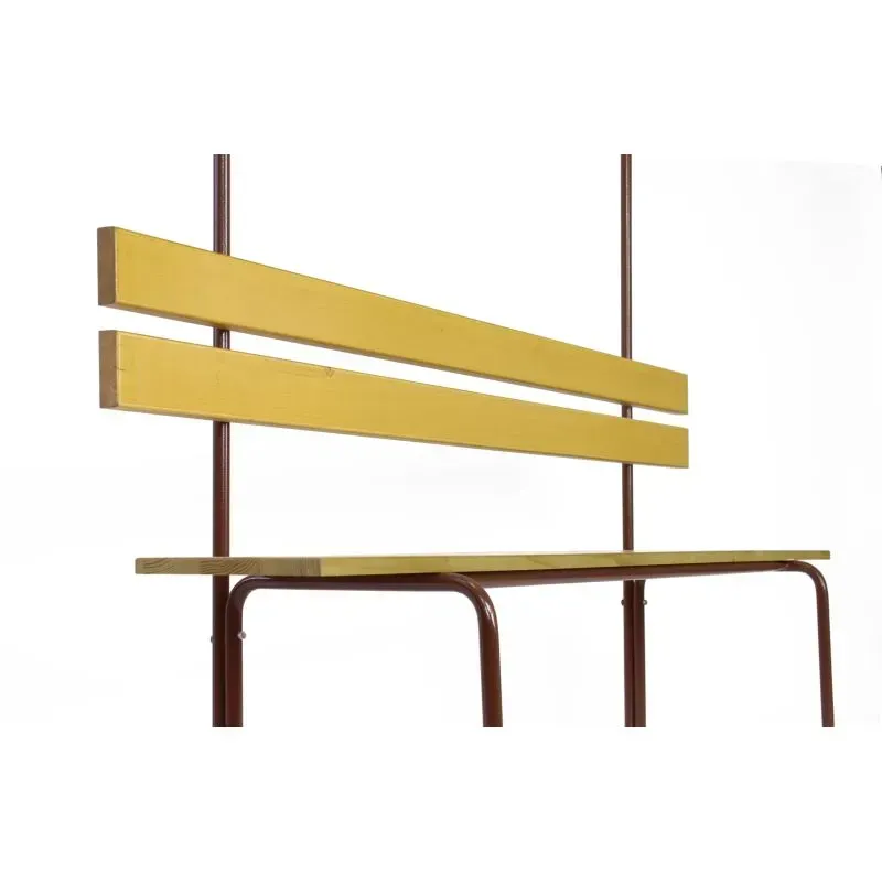 Banc de vestiaire avec 6 ou 8 portes manteaux