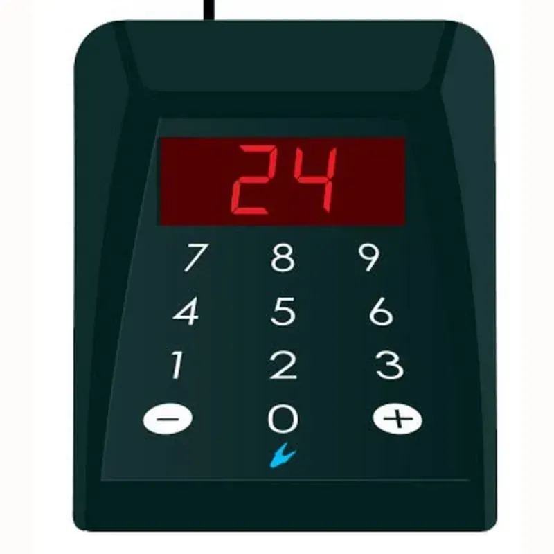 Clavier d'appel filaire pour afficheur file d'attente à 2 chiffres