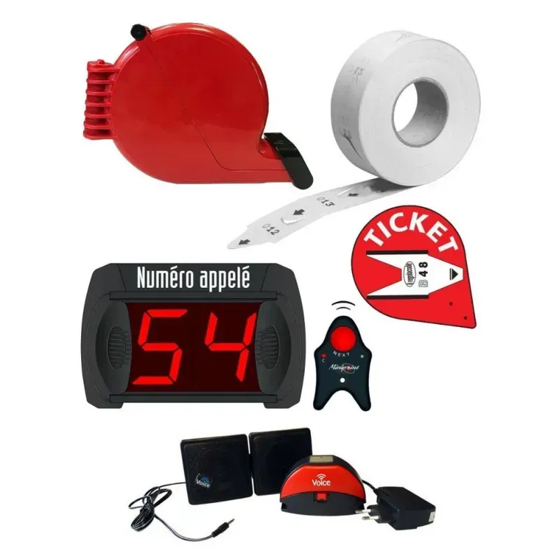 Kit afficheur fil d'attente Easyturn + appel vocal