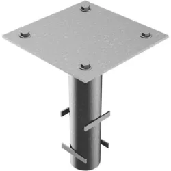 Manchon avec plaque de fixation