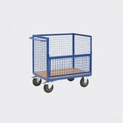Chariot container grillagé sans couvercle