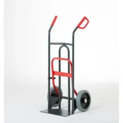 Diable poignées anti-écrasement + pelle fixe + bavette rabattable