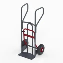 Diable poignées fermées + pelle fixe + bavette rabattable